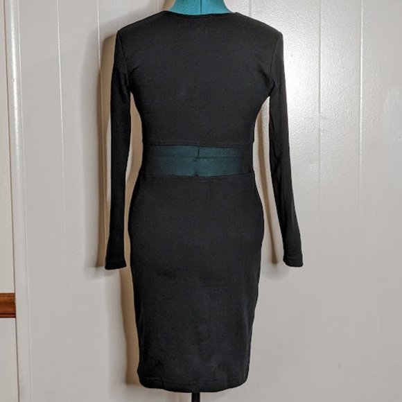 City Sites Mesh Panel Sheath Dress. Size M. - Picture 7 of 12